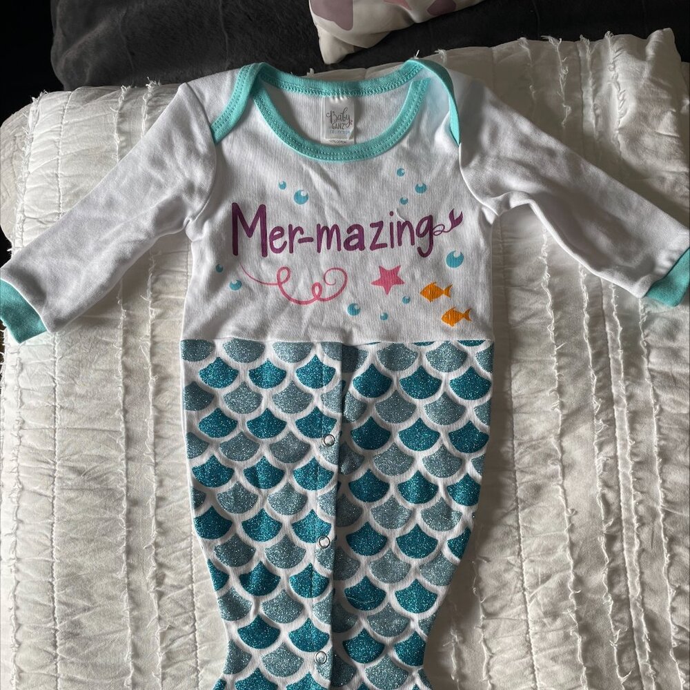 BNWT Baby Mermaid Costume - 6-9 months 100% Cotton